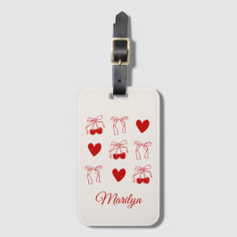 Para Maletas Etiqueta de equipaje personalizada regalo Cherry D