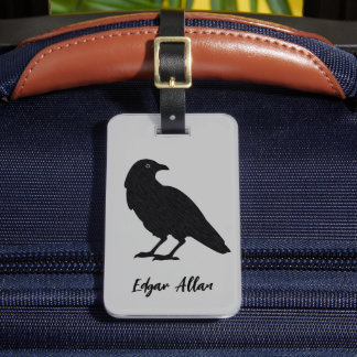 Para Maletas Etiqueta de equipaje personalizada Silver y Black 