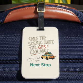 Para Maletas Etiqueta de equipaje personalizada 'Tome la ruta e