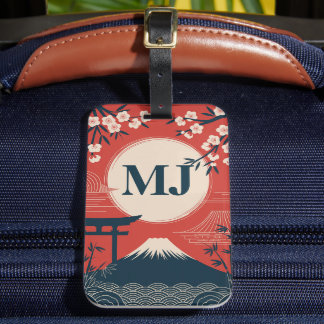 Para Maletas Etiqueta de equipaje personalizada vintage japones