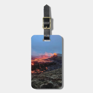 Para Maletas Etiqueta de equipaje personalizada - Volcán de Isl