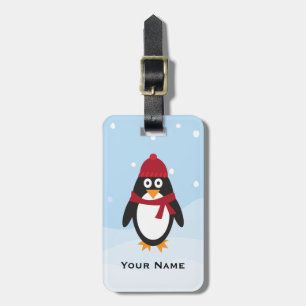 Para Maletas Etiqueta de equipaje pingüino vacaciones de invier