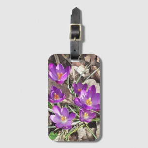 Para Maletas Etiqueta de equipaje Purple Crocus