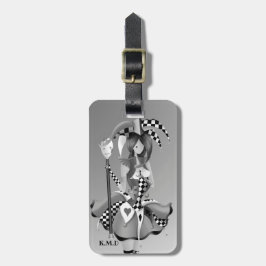 Para Maletas Etiqueta de equipaje Quirky Jester & Puppet King