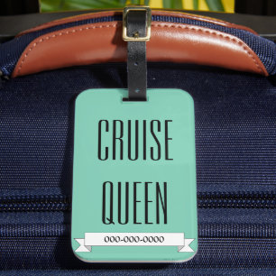 Para Maletas Etiqueta de equipaje Reina de Crucero Divertido