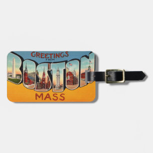Para Maletas Etiqueta de equipaje retro Boston