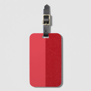 Para Maletas Etiqueta de equipaje roja personalizada – Brillo y