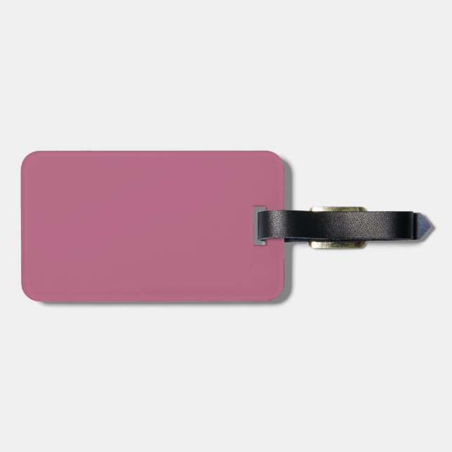 Para Maletas Etiqueta de equipaje rosa de malva (Atrás Horizontal)