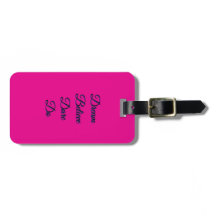 Etiqueta de equipaje rosa personalizada - Etiqueta