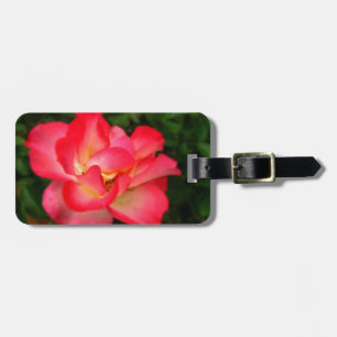 Para Maletas Etiqueta de equipaje Rosa Pink con correa de cuero