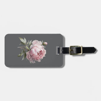 Para Maletas Etiqueta de equipaje Rosa Rubor — Colección Lumina