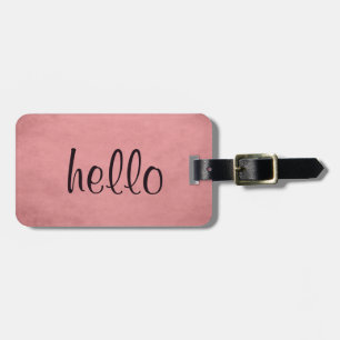 Para Maletas Etiqueta de equipaje rosa texturada de Moda modern