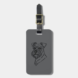 Para Maletas Etiqueta de equipaje - Schnauzer
