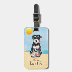 Para Maletas Etiqueta de equipaje Schnauzer en miniatura de ver
