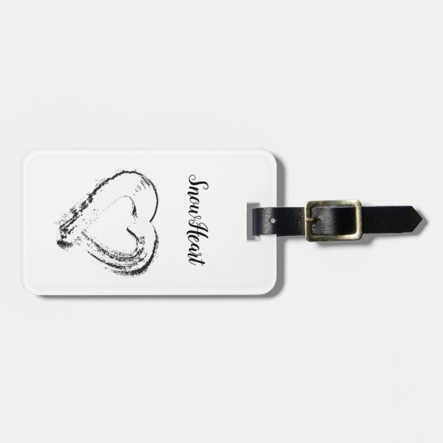 Para Maletas Etiqueta de equipaje Snowheart Bird (Frente Horizontal)