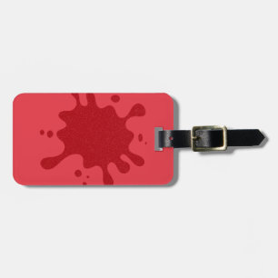 Para Maletas Etiqueta de equipaje Splash Rojo Tomate – Personal