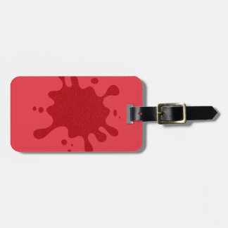 Para Maletas Etiqueta de equipaje Splash Rojo Tomate – Personal