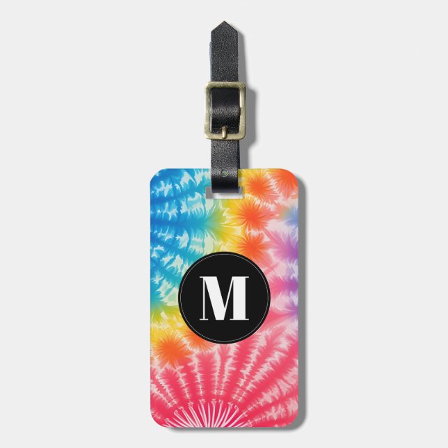 Para Maletas Etiqueta de equipaje Tie Dye (Frente Vertical)