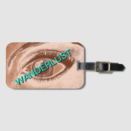 Para Maletas etiqueta de equipaje WANDERLUST | m3galleryStudio