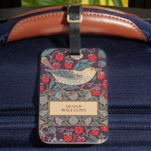 Etiqueta de equipaje William Morris Strawberry Thi