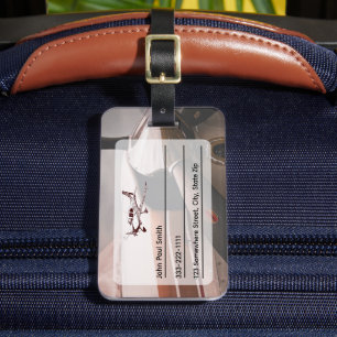 Para Maletas Etiqueta de identificación de estilo de aviación p