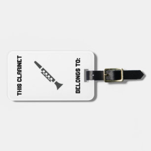 Para Maletas Etiqueta de identificación del Clarinet