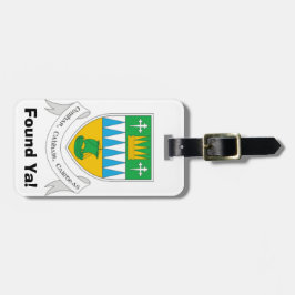 Para Maletas Etiqueta de identificación personalizada de County