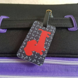 Para Maletas Etiqueta de la bolsa de equipaje de Dachshund Naut