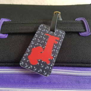 Para Maletas Etiqueta de la bolsa de equipaje de Dachshund Naut