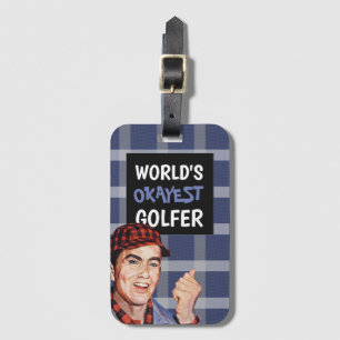 Para Maletas Etiqueta de la bolsa de golf Okayer Golfer más gra