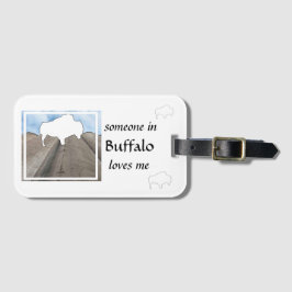 Para Maletas Etiqueta de portaequipajes Buffalo Love 21