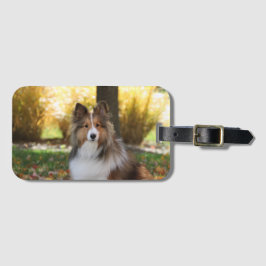 Para Maletas Etiqueta de portaequipajes de acrílico Sheltie