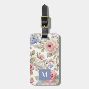 Para Maletas Etiqueta de portaequipajes de flores chic de Shabb