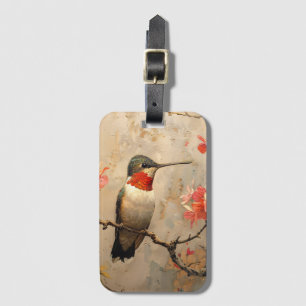 Para Maletas Etiqueta de portaequipajes de Hummingbird Vintage