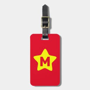 Para Maletas Etiqueta de portaequipajes de la estrella roja del