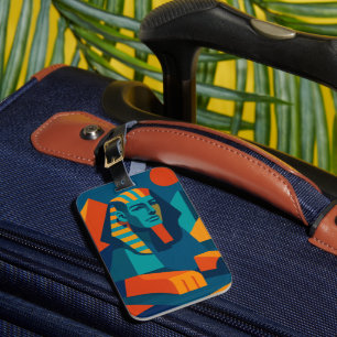 Para Maletas Etiqueta de portaequipajes de música pop Art Sphin