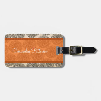 Para Maletas Etiqueta de portaequipajes de naranja Vintage Zinn