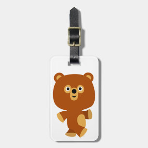 Para Maletas Etiqueta de portaequipajes de oso de Personalizado