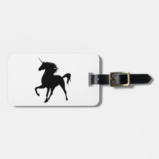 Para Maletas Etiqueta de portaequipajes de silueta de Unicornio