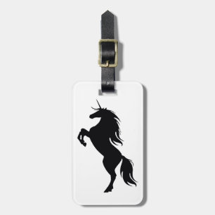 Para Maletas Etiqueta de portaequipajes de silueta de Unicornio