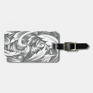 Para Maletas Etiqueta de portaequipajes de Swirl personalizado