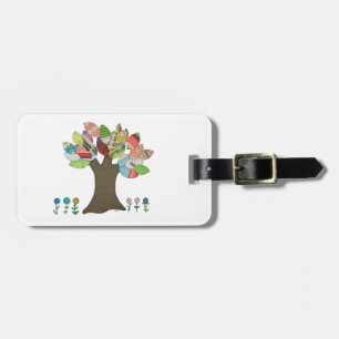 Para Maletas Etiqueta de portaequipajes del árbol de botones