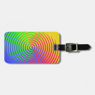 Para Maletas Etiqueta de portaequipajes en espiral arco iris