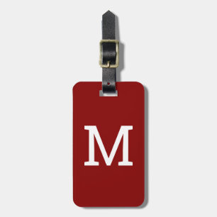 Para Maletas Etiqueta de portaequipajes inicial del monograma r