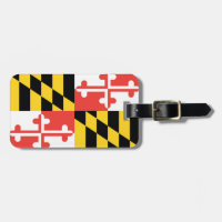 Etiqueta de portaequipajes personalizada Maryland