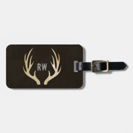 Para Maletas Etiqueta de portaequipajes Rusa Monogram Deer Antl