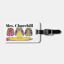 Para Maletas Etiqueta de Tote del profesor / etiqueta de equipa