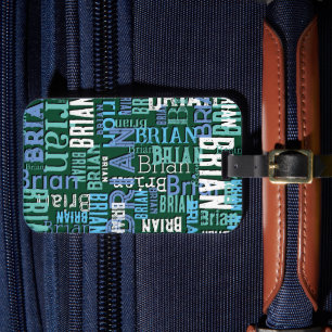 Para Maletas Etiqueta de viaje con modelo de nombre personaliza