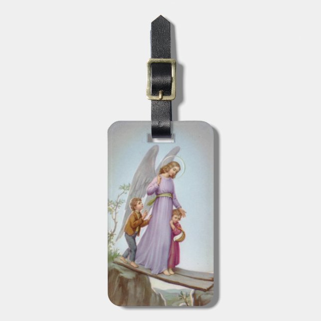 Para Maletas Etiqueta del ángel de guarda (Frente Vertical)