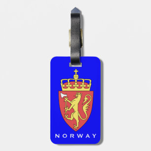 Para Maletas Etiqueta del bagasje de Norge de la etiqueta del